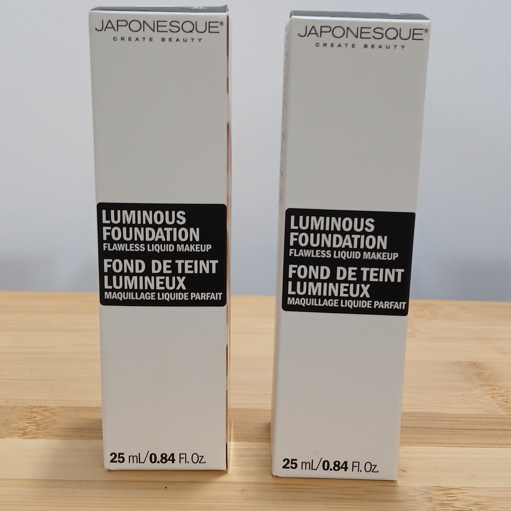 BNIB Japonesque Luminous Foundation 07 Teinte Set of 2 Medium Neutral
